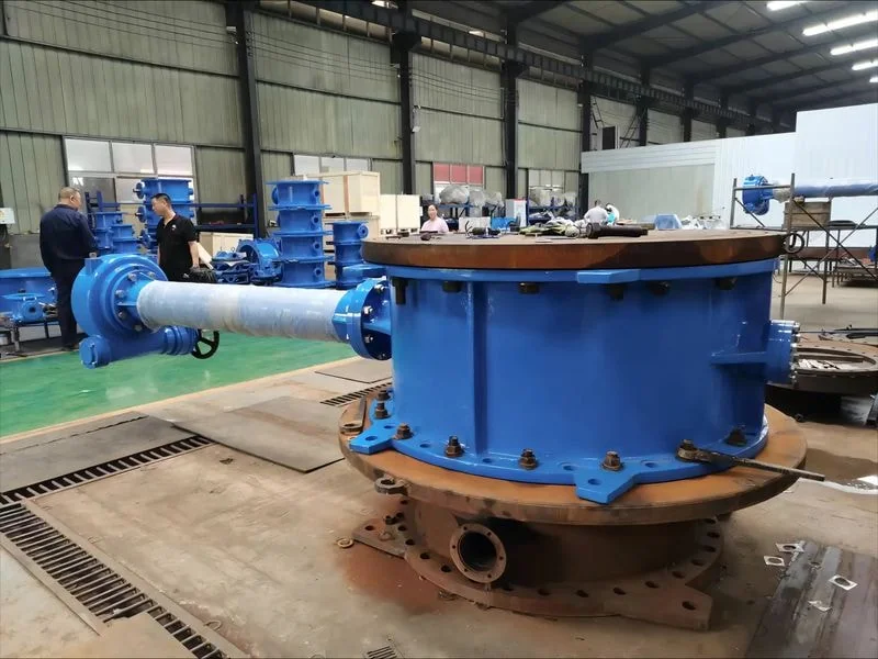 AWWA C504 butterfly valves installed in municipal water treatment plant
