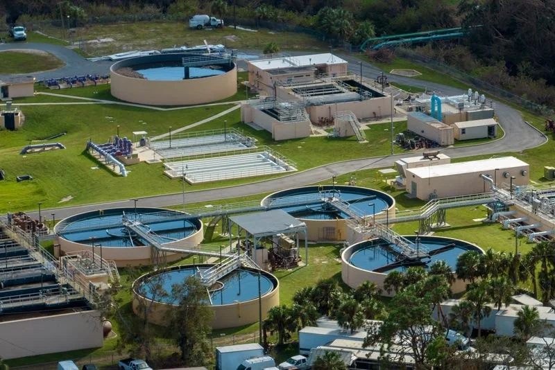 AWWA butterfly valves installed in municipal water distribution pipeline network