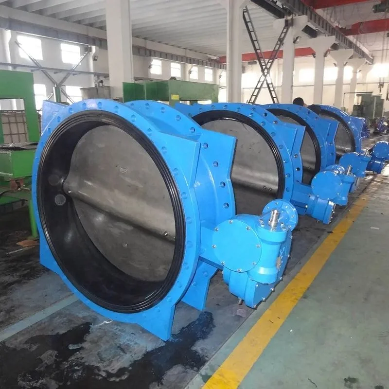 Concentric butterfly valve with hand lever and manual gearbox options for water and HVAC applications