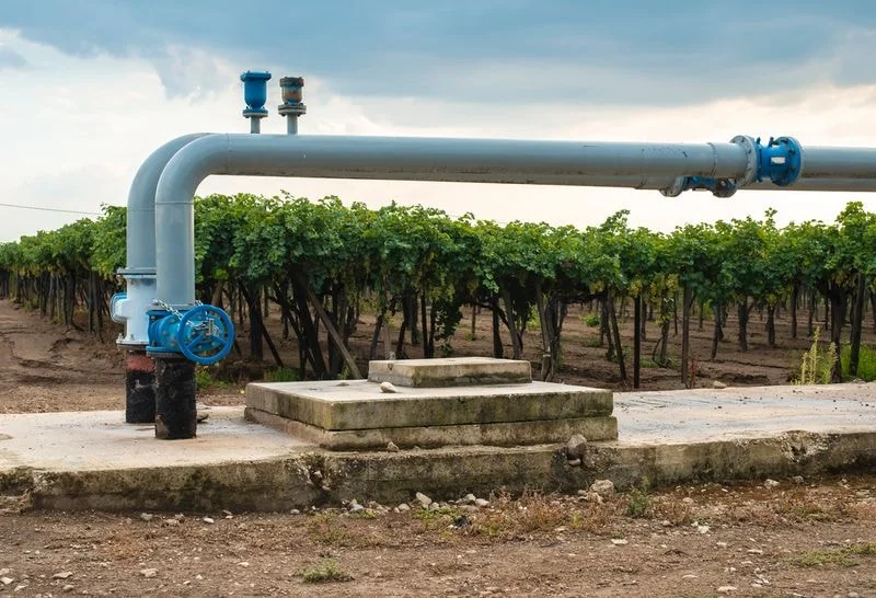 Butterfly valve for large-scale agricultural irrigation water distribution